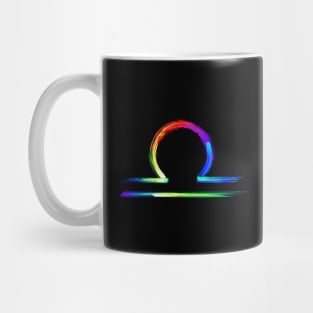 Libra zodiac sign luminescent paint Mug